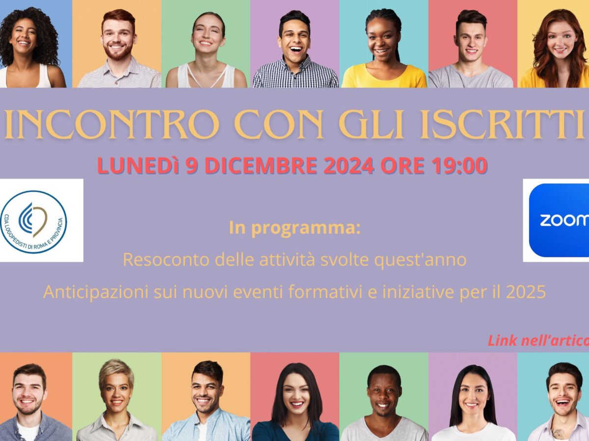 LA CDA INCONTRA GLI ISCRITTI