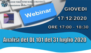 Webinar Analisi del DL 101 31/7/2020