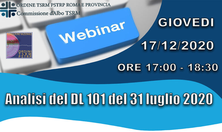 Webinar Analisi del DL 101 31/7/2020